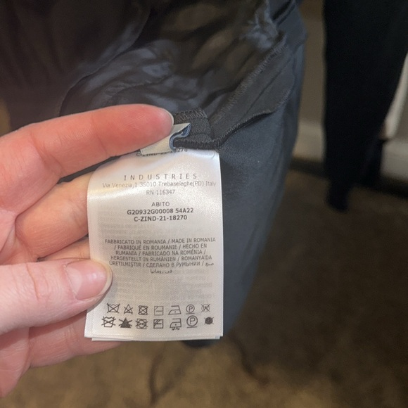 Moncler Envers Satin Black High Neck Zip Longsleeve Dress Italian Size 38 EU - Picture 12 of 13